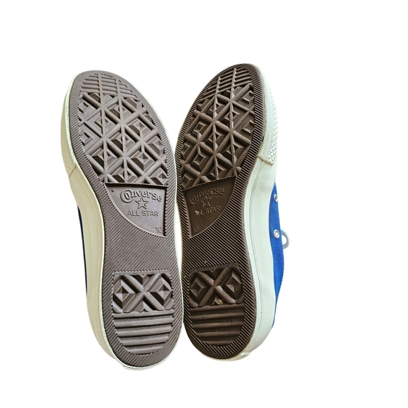 Comme des Garçons PLAY x Chuck 70 Low 'Blue Quartz' 2023 Shoes Men's Size 10 - Picture 6 of 8